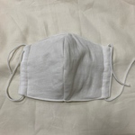 大人用やや大きめ　立体型マスク（4枚重ね）無地ホワイトc