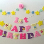 ami-imam様オーダー品ラプンツェル♡カラーお誕生日ガーランド♪