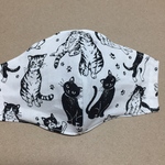 ねこの足跡・大人用マスク・立体マスク