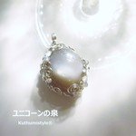 チョコレートムーンストーンペンダント（ワイヤージュエリー☆ワイヤーアクセサリー☆ワイヤーラッピング天然石ネックレス）