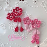 ♡春うらら♡つまみ細工の桜 ベビーヘアクリップ♡