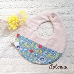 sale＊野いちご＊リバーシブルたまごスタイ&ヘアクリップセット(blue)