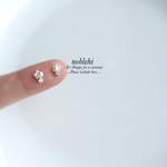 new▷ Minimal pearl Bijou  ピアス/ノンホールイヤリング＊受注製作＊C54
