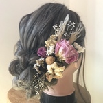 ドライフラワー ヘアアクセサリー