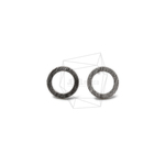 ERG-1242-MR【2個入り】サークルリングピアス,Circle Ring Brushed Texture