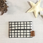 ポケットティッシュケース　ポケットティッシュカバー　モノトーン　チェック