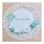 Tiny Teeth＊雲さんと王冠のおもちゃホルダー＊グリーン