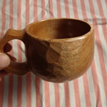 nattss様受注作品　　クスノキの一木彫りコーヒーカップ