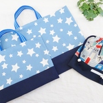 yu＊ma＊a12様オーダー品 星柄レッスンバッグ2点+おうち柄コップ袋　