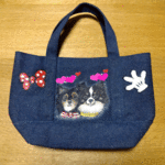 【Ｔ様オーダー作品】チワワちゃんお散歩バッグ♪★手描き