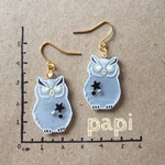 コノハズクのピアス