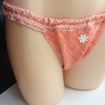 【お試し価格】着物リメイク ふんどしパンツ    浅ばきMサイズ のみ‼️リンパよけショーツ 普段ばき          【朱赤ー絞り】浅ばき、Mサイズ