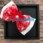 みりおん様専用　ちりめんのリボンとつまみ細工のお花　赤　白　ハイカラさん　卒業式　袴　着物