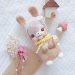 『羊毛フェルト』おすましうさぎさん♡