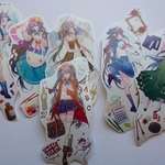 【現品限り】大きめ女の子フレークシール①