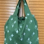 エコバッグ（刺繍バード柄）グリーン