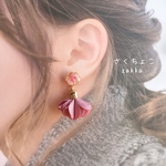 春らしい桜イメージピアス