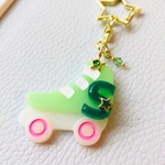 【再販】ローラースケートキーホルダー☆緑