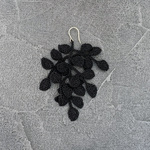 (片耳)植物ピアス(black)/イヤリング