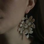 (片耳)植物ピアス(white)/イヤリング