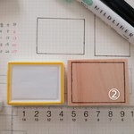 レクタングル ② 消しゴムはんこ