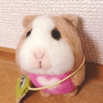 ピンクの服🐹モルモット人形