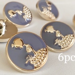 プリンセスボタン　くすみカラー