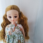 ♡リカちゃんナチュラル花柄ロングワンピース♡