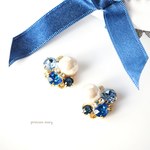 人気》Lt.サファイア&ロイヤルブルー♡blue bijouピアス