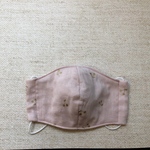 大人用立体マスク　ゴールドチェリー　くすみピンク