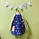 名入れ刺繍可能！男の子スモック アメリカンビンテージ 110cm