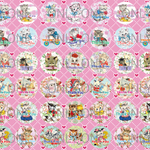 デザインペーパー　レトロアニマル　thank you cat