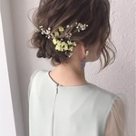 かすみ草♡スターチス(ドライフラワー)髪飾りset❀.*