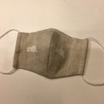 ★花粉症対策★ワイヤー入り大人用マスク猫刺繍