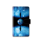 【受注生産】『Halfway around the world』地球/夜空/人/手帳型/スマホケース/iPhone/Android/Xperia/Galaxy/AQUOS/ARROWS/多機種対応