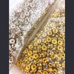 ✨ロンデル オーロラ✨6mm✨ゴールド＆シルバー 170個入り✨未検品✨