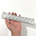 yukky-33様リクエスト品❣️mモロッカン柄グレー　ラミネートスリムペンケース