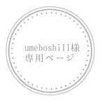 umeboshi11様専用ページ