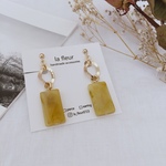 ピスタチオマーブルカラーゴールドイヤリング/ピアス