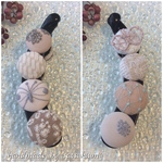 cheerful☆RIBBON様専用☆ミナペルホネン☆くるみボタンのバナナクリップ☆ヘアクリップ☆ハンドメイド