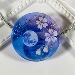 939)夜桜 ヘアゴム  レジン