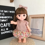 スモーキーピンクのセットアップ ＊メルちゃん ソランちゃんの服＊