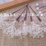 ふんわり♪かすみ草髪飾り