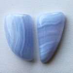 SALE＊天然石＊レースアゲート　カボション＊ルース　38.7 ct　2個