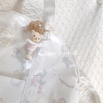 お名前プレート＆テディちゃん♡ 歯固めホルダー 歯固めリング 歯固め キーリング お名前キーホルダー ストラップ 