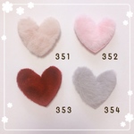 もこもこ×ふわふわハートモチーフ❤︎赤ちゃんも使えるヘアクリップ❤︎ベビー ヘアクリップ ヘアゴム ヘアピン 子供
