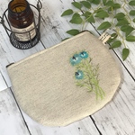 再販＊刺繍ポーチ☘️ニゲラ☘️