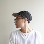 reversible cap / black×beige