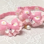 猫首輪🎀Flowerピンク💖
