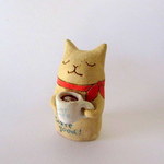 kuu カフェ de ネコ ＊ラテアート ねこちゃんA